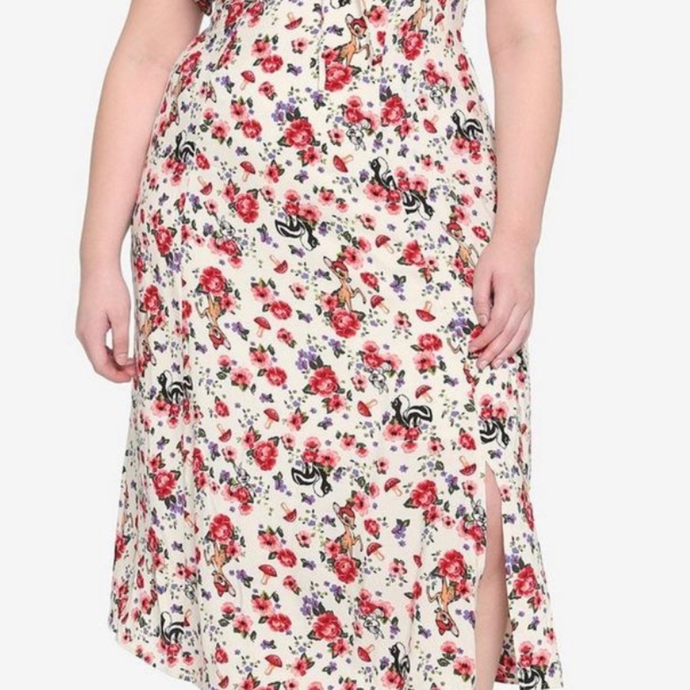 Disney Bambi Floral Puff Sleeve Dress Plus Size Hot Topic HerUniverse